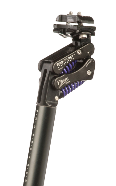The Cirrus Cycles Bodyfloat isolation seatpost