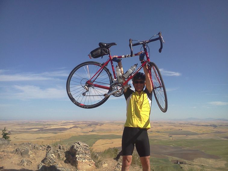 Bruce on top of Steptoe Butte in the Palouse