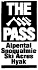 The Pass Alpental Snoqualmie Ski Acres Hyak logo