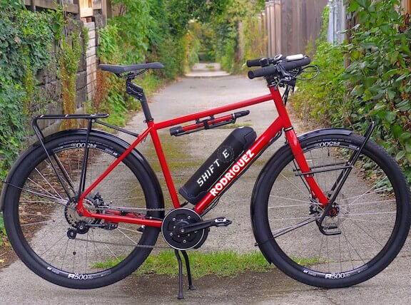 Red Rodriguez eBike with Shift-E automatic shifting