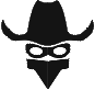 Outlaw Guy Head Outline