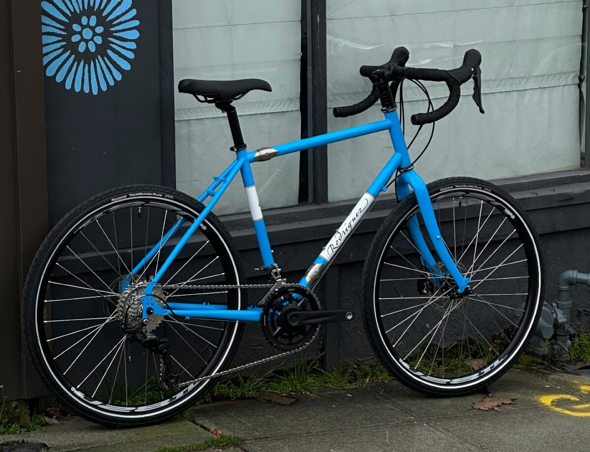 Custom bicycles and custom tandem bikes hand-built by Rodriguez