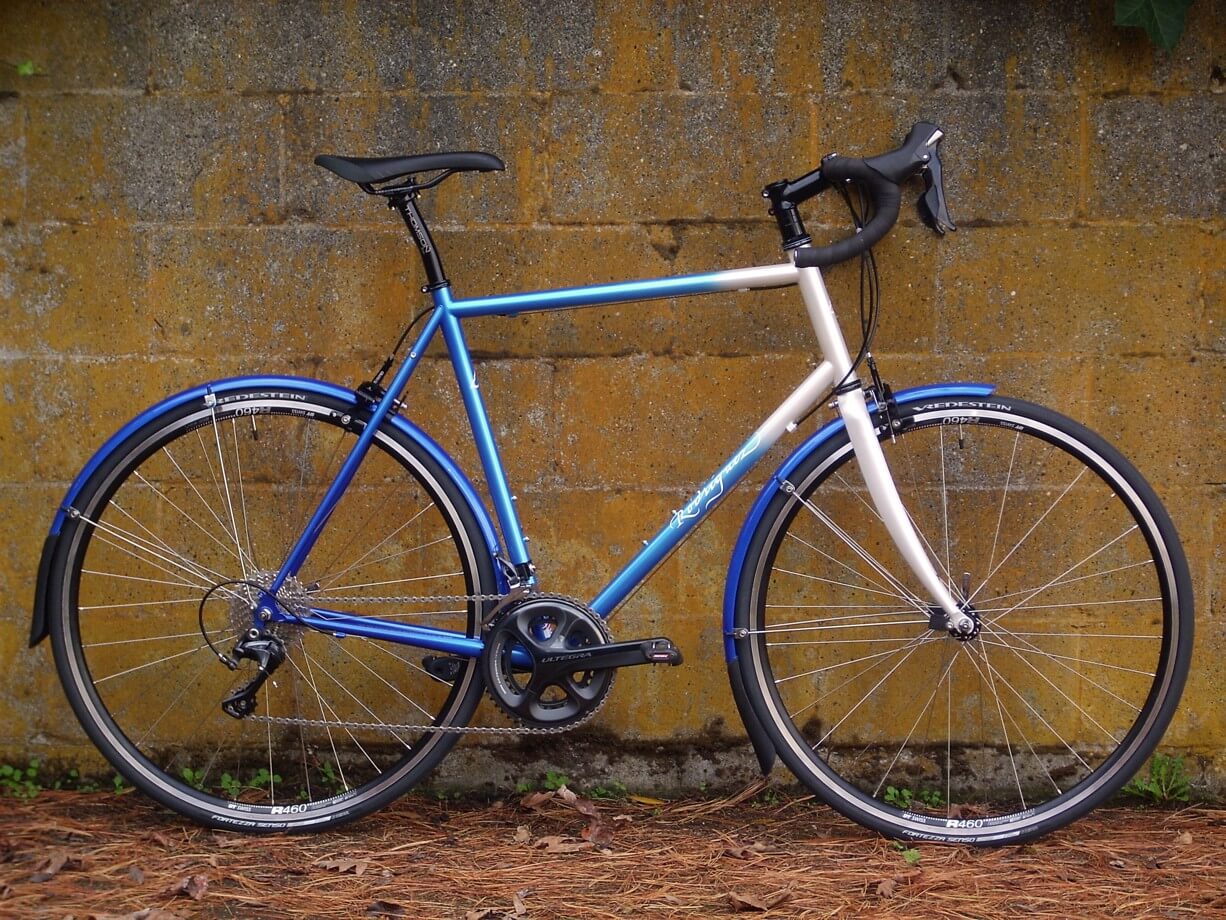 Custom Rodriguez rainier bicycle with fenders painted to match