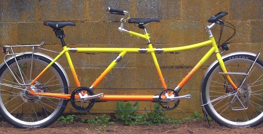 Rohloff Travel Tandem bike that converts to a single